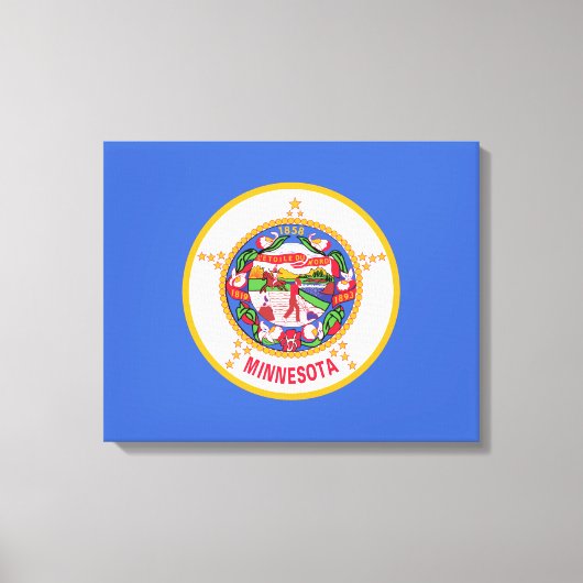 De vlag van Minnesota Canvas Afdruk (Voorkant)