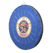 De vlag van Minnesota Dartbord (Voorkant Rechts)