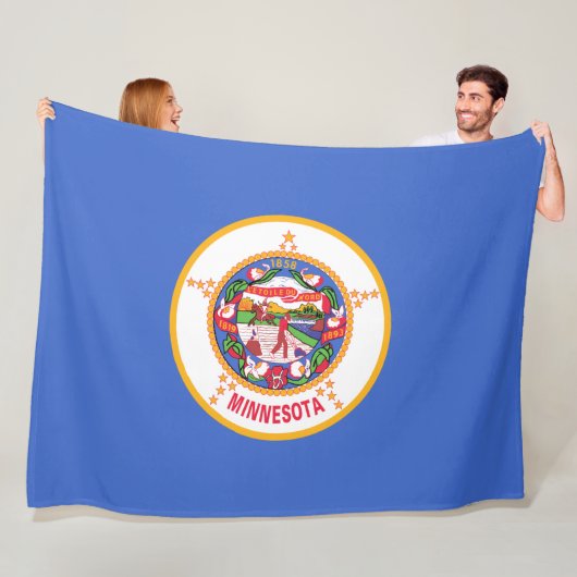 De vlag van Minnesota Fleece Deken (In situ)