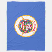 De vlag van Minnesota Fleece Deken (Voorkant)