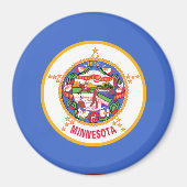 De vlag van Minnesota Magneet (Voorkant)