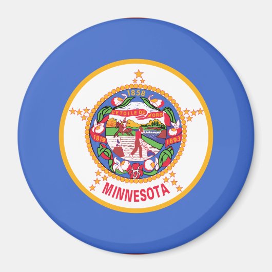 De vlag van Minnesota Magneet (Voorkant)