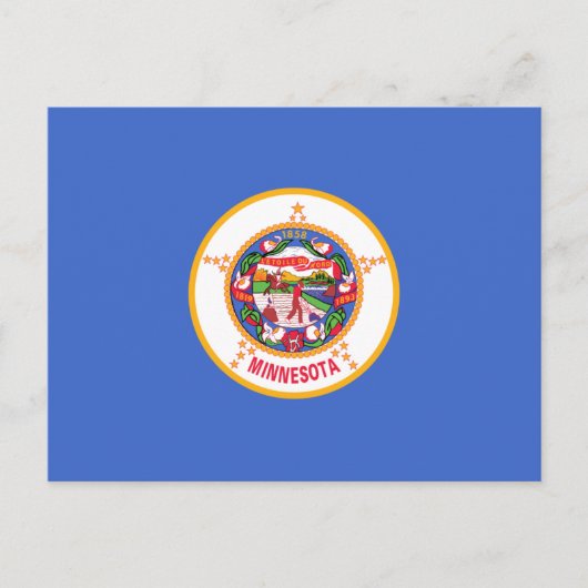 De vlag van Minnesota, Minnesota Briefkaart (Voorkant)