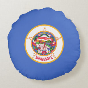 De vlag van Minnesota Rond Kussen