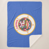 De vlag van Minnesota Sherpa Deken (Voorkant)