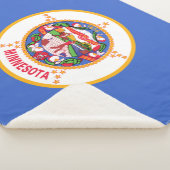 De vlag van Minnesota Sherpa Deken (3/4)