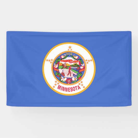 De vlag van Minnesota Spandoek (Horizontaal)