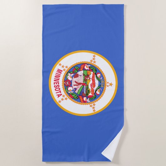 De vlag van Minnesota Strandlaken (Voorkant)