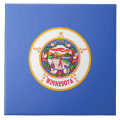 De vlag van Minnesota Tegeltje (Voorkant)