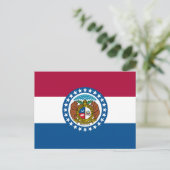 De vlag van Missouri Briefkaart (Staand voorkant)