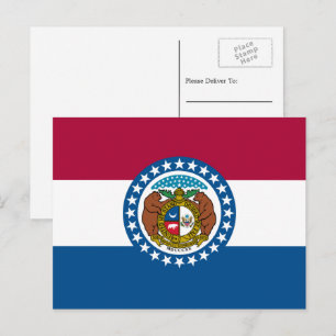 De vlag van Missouri Briefkaart