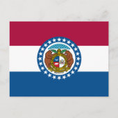 De vlag van Missouri Briefkaart (Voorkant)