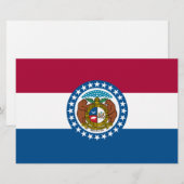 De vlag van Missouri Briefpapier (Voorkant / Achterkant)