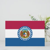 De vlag van Missouri Briefpapier (Staand voorkant)