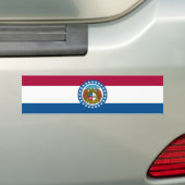 De vlag van Missouri Bumpersticker (Op auto)