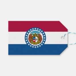 De vlag van Missouri Cadeaulabel