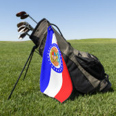 De vlag van Missouri Golf Towel Golfhanddoek (Groen)