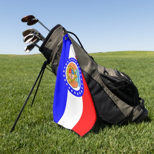 De vlag van Missouri Golf Towel Golfhanddoek (Groen)