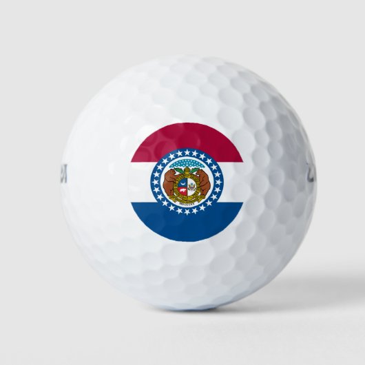 De vlag van Missouri Golfballen (Voorkant)