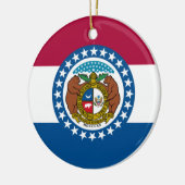 De vlag van Missouri Keramisch Ornament (Links)