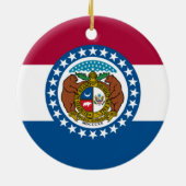 De vlag van Missouri Keramisch Ornament (Achterkant)