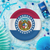 De vlag van Missouri Papieren Bordje (Feest)