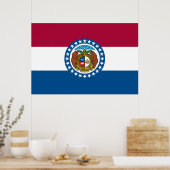 De vlag van Missouri Poster (Keuken)