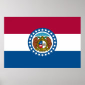 De vlag van Missouri Poster (Voorkant)