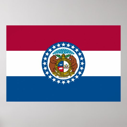De vlag van Missouri Poster (Voorkant)