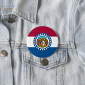 De vlag van Missouri Ronde Button 7,6 Cm (In situ)