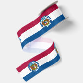 De vlag van Missouri Satijnen Lint (Achterkant)