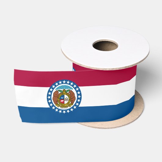 De vlag van Missouri Satijnen Lint (Spoel)