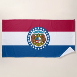 De vlag van Missouri Strandlaken