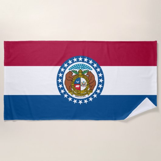 De vlag van Missouri Strandlaken (Voorkant)