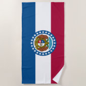 De vlag van Missouri Strandlaken (Voorkant)