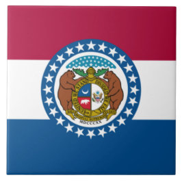 De vlag van Missouri Tegeltje