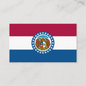 De vlag van Missouri Visitekaartje (Voorkant)