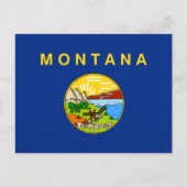 De vlag van Montana Briefkaart (Voorkant)