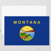 De vlag van Montana Briefpapier (Voorkant / Achterkant)