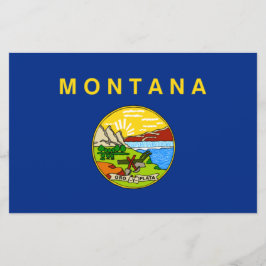 De vlag van Montana Briefpapier