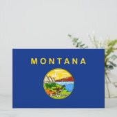 De vlag van Montana Briefpapier (Staand voorkant)
