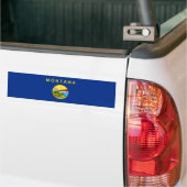 De vlag van Montana Bumpersticker (Op Truck)