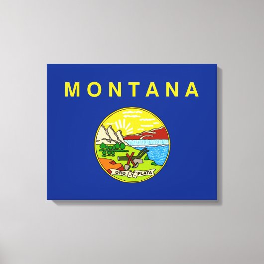 De vlag van Montana Canvas Afdruk (Voorkant)
