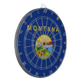 De vlag van Montana Dartbord (Voorkant Links)