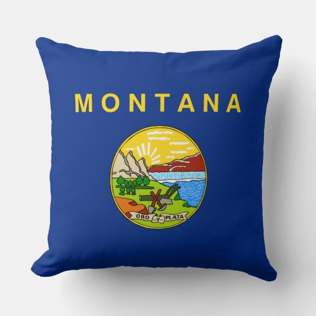 De vlag van Montana Kussen (Voorkant)