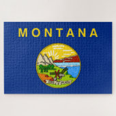 De vlag van Montana Legpuzzel (Horizontaal)