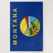 De vlag van Montana Legpuzzel (Verticaal)