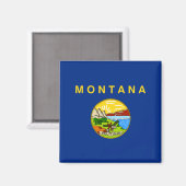 De vlag van Montana Magneet (Voorkant / Achterkant)