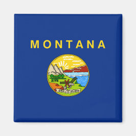 De vlag van Montana Magneet