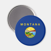 De vlag van Montana Magneet (Voorkant / Achterkant)
